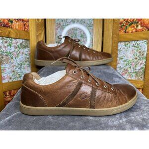 BORN Mens Allegheny Sneakers Casual Shoes Brown Leather Lace Up Shoes Size 12M
